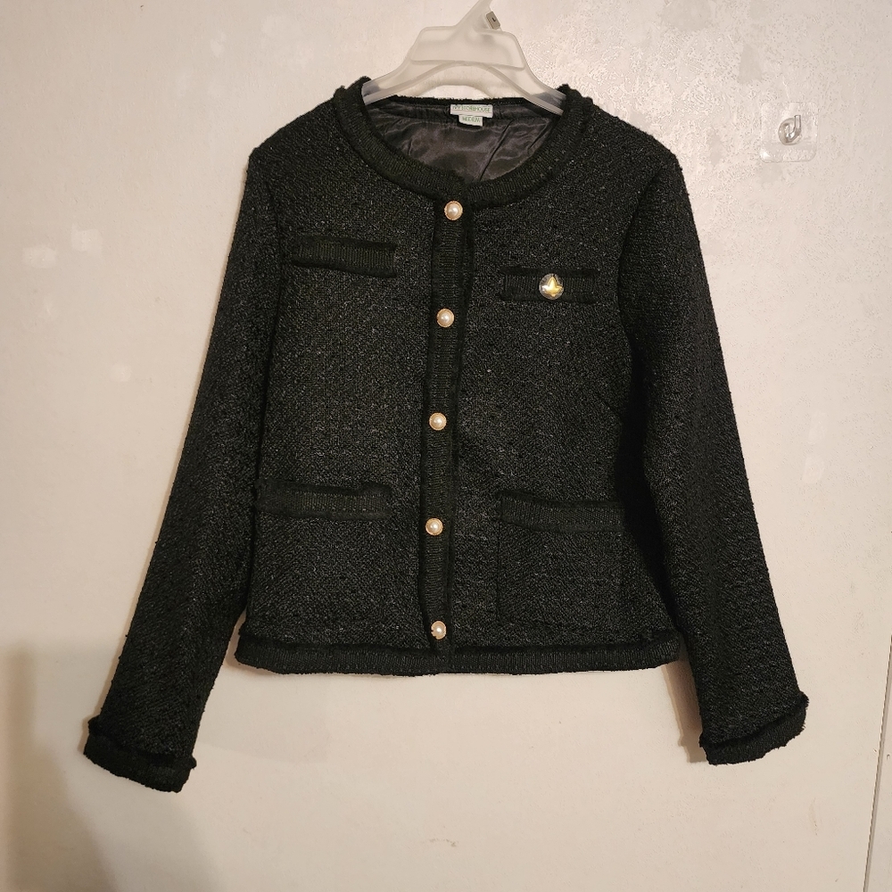 Ivy Storehouse Pearl's Tweed Jacket AKA Alpha Kappa Alpha Size M Old Money